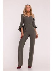 Stylove Kombinezon w kolorze khaki rozmiar: L. Brązowe kombinezony damskie Stylove, l, bez wzorów, z tkaniny, bez kołnierzyka, bez ramiączek. Za 304.95 zł.