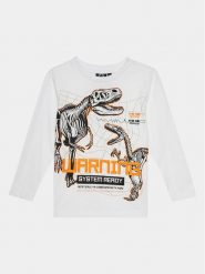 OVS Bluzka 1894852 Biały Regular Fit. Białe t-shirty chłopięce OVS, bez wzorów, z bawełny, bez ramiączek. Za 39.99 zł.