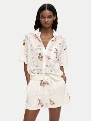 Desigual Koszula Martin 26SWCW30 Biały Regular Fit. Białe koszule damskie Desigual, s, bez wzorów, z bawełny, bez kołnierzyka, bez ramiączek. Za 489.99 zł.