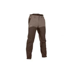 Spodnie Myśliwskie Wodoodporne Renfort 520 Brązowe. Brązowe spodnie sportowe męskie SOLOGNAC, z materiału. Za 249.99 zł.