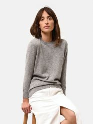 Just Cashmere Kaszmirowy sweter "Janice" w kolorze szarym rozmiar: XL. Szare swetry klasyczne damskie Just Cashmere, xl, z kaszmiru, bez kołnierzyka. Za 269.81 zł.