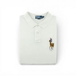 Second life - Męska koszulka polo z krótkim rękawem - Stan bardzo dobry. Białe koszulki polo męskie Ralph Lauren, m, bez wzorów, bez ramiączek. Za 149.06 zł.
