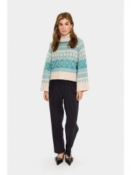 SAINT TROPEZ Sweter w kolorze beżowym rozmiar: M. Brązowe golfy damskie Saint Tropez, m, bez wzorów, bez ramiączek. Za 126.99 zł.