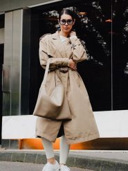 Maison héritage PARIS Skórzany shopper bag "Ori" w kolorze beżowym - 45 x 35 cm rozmiar: onesize. Brązowe shopper bag damskie maison héritage PARIS, bez wzorów, z materiału, na ramię, bez dodatków. Za 260.99 zł.