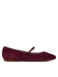 LAUREN RALPH LAUREN Baleriny Jayna Mj Fl 802P18425001 Bordowy. Czerwone baleriny damskie Lauren Ralph Lauren, bez wzorów, ze skóry, bez obcasa. Za 599.99 zł.