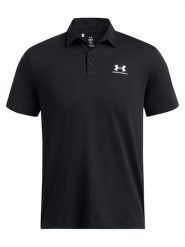 Under Armour Koszulka polo "Icon" w kolorze czarnym rozmiar: M. Czarne koszulki polo męskie Under Armour, m, bez wzorów, bez ramiączek. Za 155.45 zł.