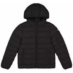 Kurtka na co dzień damska CHAMPION puchowa z kapturem. Czarne kurtki damskie Adidas, bez wzorów, z puchu, z kapturem. Za 399.00 zł.