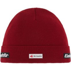 Czapka Zimowa Eisbar Renan MÜ RL SKA. Czerwone czapki męskie Eisbar, na zimę, bez wzorów, z wełny, sportowe. Za 155.00 zł.