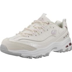 Tenisówki Skechers Model Dlites Kolor Beżowy. Brązowe trampki i tenisówki damskie Skechers, bez wzorów, z syntetyku. Za 373.05 zł.