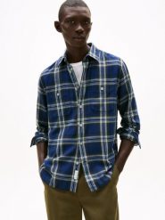 Tommy Hilfiger koszula casual Mężczyźni Regular Fit Bawełna niebieski, XXL. Niebieskie koszule męskie Tommy Hilfiger, m, bez wzorów, z bawełny, bez kołnierzyka, bez ramiączek. Za 229.95 zł.