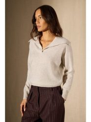 Perfect Cashmere Kaszmirowy sweter "Crimson" w kolorze kremowym rozmiar: L. Brązowe swetry klasyczne damskie Perfect Cashmere, l, z kaszmiru, bez kołnierzyka. Za 440.45 zł.