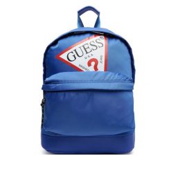 Plecak Guess. Niebieskie plecaki damskie Guess, z aplikacjami, sportowe. Za 209.99 zł.