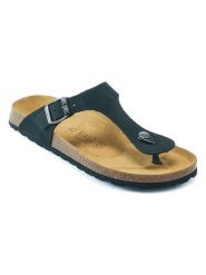 Mandel Skórzane japonki w kolorze granatowym rozmiar: 45. Niebieskie klapki i japonki męskie Mandel. Za 149.31 zł.