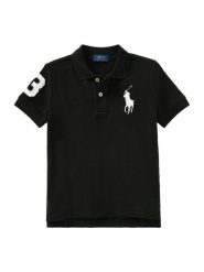 Polo Ralph Lauren Polo 322670257015 Czarny Regular Fit. Czarne t-shirty chłopięce Polo Ralph Lauren, bez wzorów, z bawełny, bez ramiączek. Za 359.99 zł.