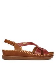 Pikolinos Sandały Cadaques W8K-1839C2 Czerwony. Czerwone sandały damskie Pikolinos, bez wzorów, ze skóry, bez obcasa, na płaskiej podeszwie. Za 559.99 zł.