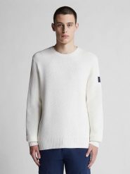 North Sails Sweter w kolorze białym rozmiar: 3XL. Białe swetry męskie North Sails, xl, bez wzorów, z bawełny, bez kołnierzyka. Za 208.99 zł.