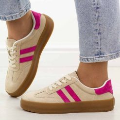 Beżowe skórzane półbuty damskie Filippo Dp6764/25. Brązowe półbuty damskie Filippo, bez wzorów, z jeansu, eleganckie, bez obcasa, na płaskiej podeszwie. Za 219.00 zł.