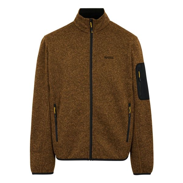 Bluza Polarowa Męska Melanżowy Pełen Suwak Newhill. Brązowe bluzy bez kaptura męskie Regatta, m, z polaru. Za 134.99 zł.