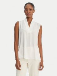 Guess Bluzka CFC0128623003 Biały Regular Fit. Białe topy sportowe damskie Guess, xs, z aplikacjami, z syntetyku, bez ramiączek. Za 195.99 zł.