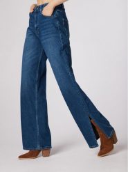 Simple Jeansy SPDJ504-01 Granatowy Relaxed Fit. Niebieskie jeansy damskie Simple. Za 349.99 zł.