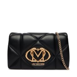 Torebka LOVE MOSCHINO. Czarne torebki klasyczne damskie Love Moschino, bez wzorów, wizytowe, bez kołnierzyka, bez ramiączek. Za 789.99 zł.