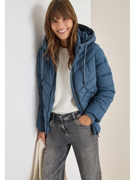 Cecil Kurtka zimowa w kolorze niebieskim rozmiar: XL. Niebieskie kurtki damskie Cecil, na zimę, xl, bez wzorów, z puchu, bez kaptura. Za 195.77 zł.