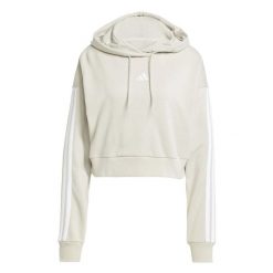 Bluza Adidas Sport W 3S Ft Cro Hd Damskie. Szare bluzy sportowe damskie Adidas, m, bez wzorów, z bawełny, bez ramiączek, długie, z kapturem. Za 335.99 zł.