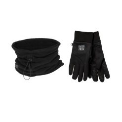 Zestaw termo unisex Komin na szyję/Rękawiczki. Czarne rękawiczki damskie HEAT KEEPER, na zimę, bez wzorów, z poliamidu. Za 164.54 zł.