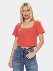Levi's® Bluzka Pascale A7332-0002 Różowy Regular Fit. Czerwone bluzki damskie s, bez wzorów, z bawełny, bez kołnierzyka, bez ramiączek. Za 319.99 zł.