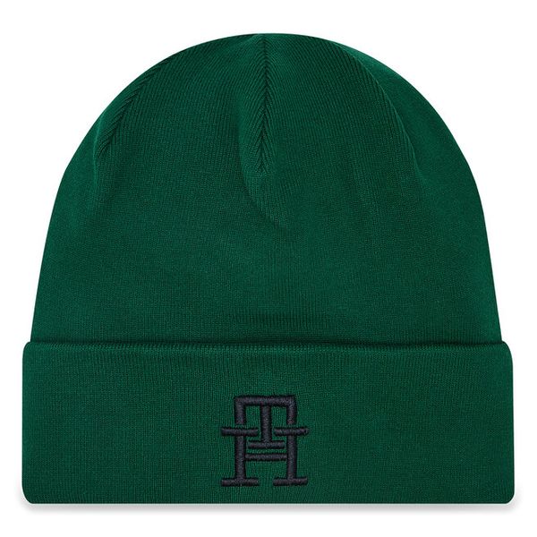 Czapka Tommy Hilfiger. Zielone czapki męskie Tommy Hilfiger, na zimę, bez wzorów. Za 269.99 zł.