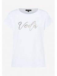 More & More Top w kolorze białym rozmiar: 42. Białe topy damskie MORE & MORE, bez wzorów, bez kołnierzyka. Za 87.19 zł.