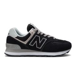 Buty New Balance sneakersy WL574EVB czarne. Czarne buty sportowe na co dzień damskie bez wzorów, z gumy. Za 632.54 zł.