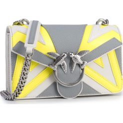 Torebka PINKO - Mini Love Chevron 1 AI 19-20 PLTT 1P21EV Y5TX Grigio/Argento/Giallo Fluo U9O. Białe torebki klasyczne damskie Pinko, bez wzorów, ze skóry, wizytowe, bez kołnierzyka, bez ramiączek. Za 1,239.00 zł.