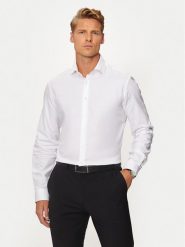 Calvin Klein Koszula K10K113546 Biały Regular Fit. Białe koszule męskie CALVIN KLEIN, m, bez wzorów, z bawełny, bez kołnierzyka, bez ramiączek. Za 229.99 zł.
