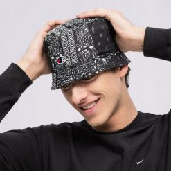 CZAPKA BUCKET KAPELUSZ MŁODZIEŻOWY CHAMPION ROCHESTER M/L. Czarna czapki męskie CHAMPION, bez wzorów, eleganckie. Za 75.28 zł.