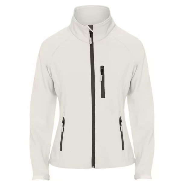 Kurtka Damska Antartida Soft Shell. Brązowe kurtki damskie ROLY, xl, bez wzorów, bez kaptura. Za 129.99 zł.