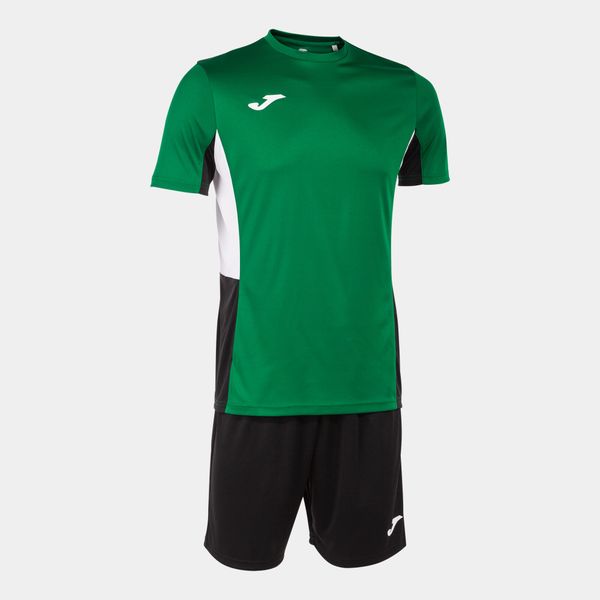 Zestaw Sportowy Joma Danubio II - Zielony, Czarny i Biały. Czarne spodnie dresowe damskie Joma, bez wzorów, z dresówki. Za 174.99 zł.