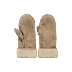 Rękawiczki damskie Barts Yokam. Brązowe rękawiczki damskie Barts, na zimę, bez wzorów, ze skóry. Za 227.50 zł.
