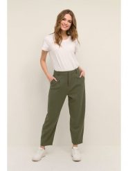 Kaffe Spodnie w kolorze khaki rozmiar: 40. Brązowe spodnie materiałowe damskie Kaffe, bez wzorów, z materiału, z podwyższonym stanem. Za 130.99 zł.