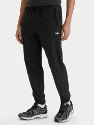 RVCA Spodnie dresowe Yogger II AVYNP00109 Czarny Slim Fit. Czarne spodnie dresowe męskie RVCA, bez wzorów, z dresówki. Za 299.99 zł.