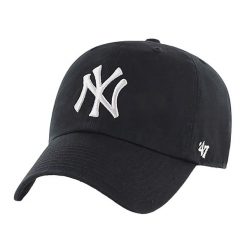 Czapka z daszkiem 47 Brand MLB New York Yankees CLEAN UP. Niebieskie czapki męskie 47 Brand, na wiosnę, bez wzorów. Za 89.99 zł.
