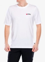 Koszulka rowerowa męska Fjallraven Hoja T-shirt. Białe t-shirty męskie Fjällräven, na lato, l, bez wzorów, z bawełny, bez kołnierzyka. Za 197.99 zł.
