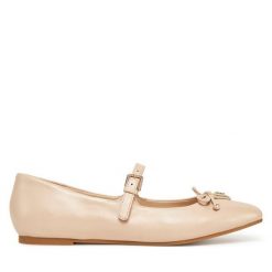 Baleriny Guess. Brązowe baleriny damskie Guess, z aplikacjami, bez obcasa. Za 309.99 zł.