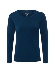 Marie Lund koszulka z długim rękawem Kobiety Bawełna niebieski, S. Niebieskie t-shirty damskie Marie Lund, s, bez wzorów, z bawełny, bez kołnierzyka. Za 99.95 zł.