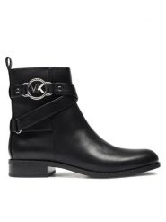 MICHAEL Michael Kors Botki Rory Flat Bootie 40F2ROFE8L Czarny. Czarne botki damskie MICHAEL Michael Kors, ze skóry, bez obcasa, na płaskiej podeszwie, bez zapięcia. Za 1,409.00 zł.