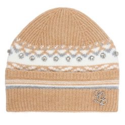 Czapka Liu Jo. Brązowe czapki zimowe damskie Liu Jo. Za 249.99 zł.