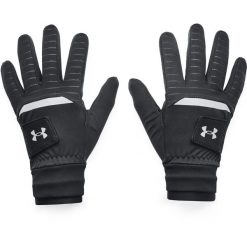 Rękawiczki golfowe Under Armour ColdGear® Infrared. Czarne rękawiczki męskie Under Armour, bez wzorów. Za 200.00 zł.