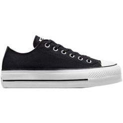 Trampki na platformie dla Converse Chuck Taylor All Star, Kobiety. Czarne trampki i tenisówki damskie Converse, bez wzorów. Za 590.00 zł.