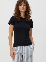 Bawełniany t-shirt 2 pack - złamana biel. T-shirty damskie Reserved, l, bez wzorów, z bawełny, bez kołnierzyka. Za 59.99 zł.