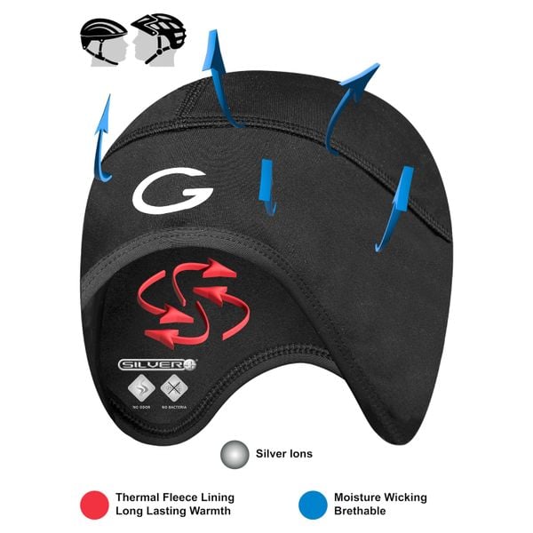 Czapka pod kask rowerowy Gruca. Brązowe czapki męskie GRUCA, na lato, bez wzorów, z dzianiny. Za 39.99 zł.